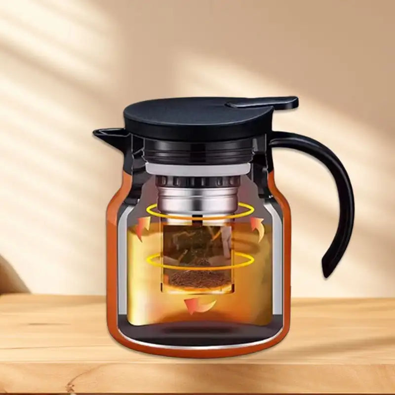 Insulated Pot Stainless Steel Tea Separation Thermos Pot Multifunction Kettle 800-1000ML Portable Handle Pot Insulated Pot