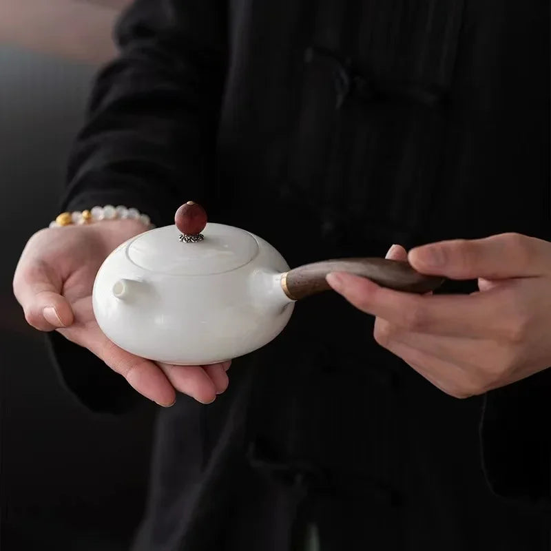 Household Ceramic Kung Fu Teapot Side handle pot Longdan Pot Xishi Pot Bubble Teapot, Chinese Tea Pot