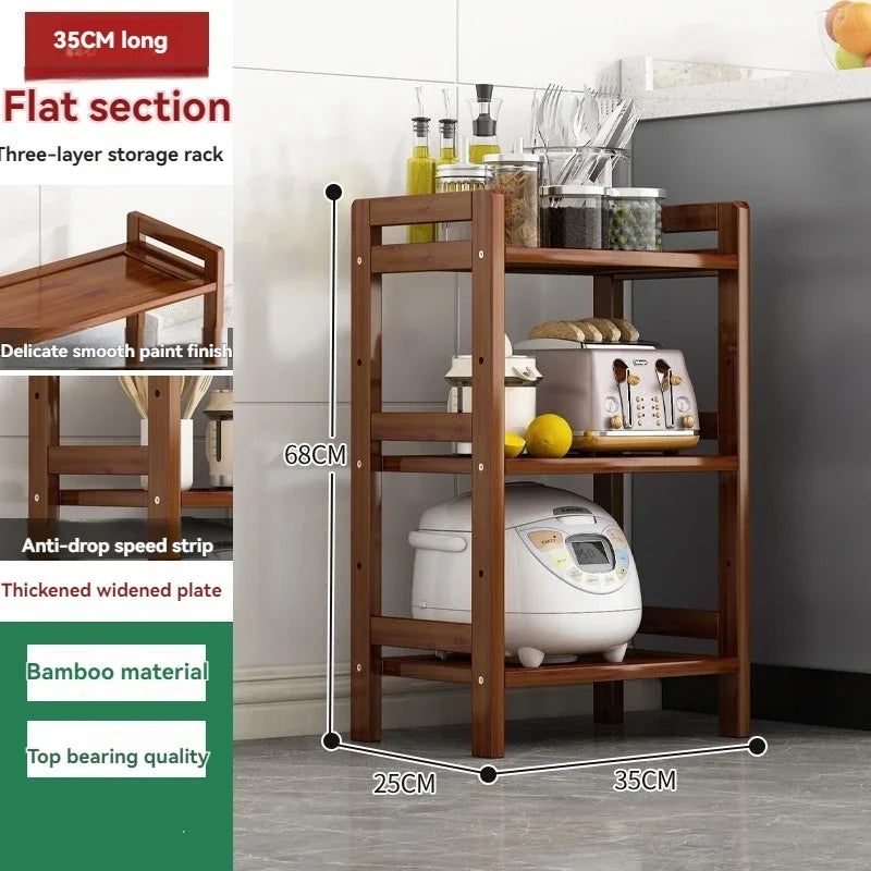 Kitchen shelf, floor standing multi-layer product collection, household pot seasoning shelf, fruit and vegetable bowl and dish s