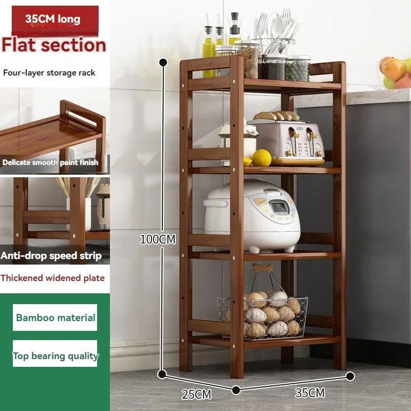Kitchen shelf, floor standing multi-layer product collection, household pot seasoning shelf, fruit and vegetable bowl and dish s