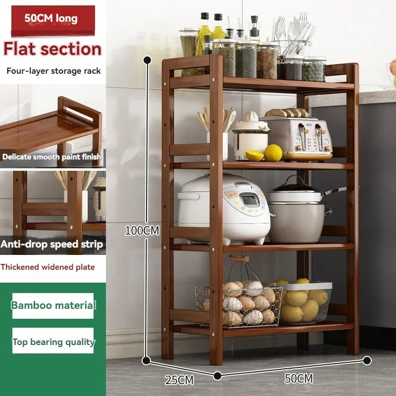 Kitchen shelf, floor standing multi-layer product collection, household pot seasoning shelf, fruit and vegetable bowl and dish s