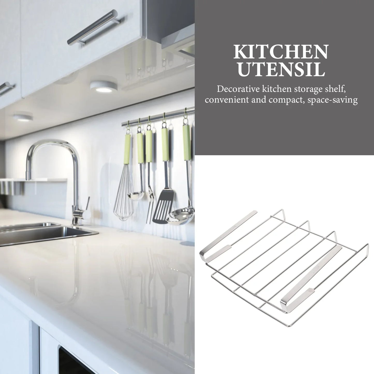 Chopping Board Stand Hanging Rack Coat Hanger Kitchen Supplies Organizer under Cabinet Storage