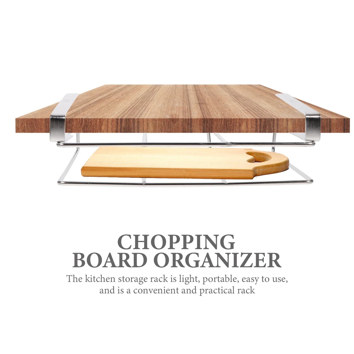 Chopping Board Stand Hanging Rack Coat Hanger Kitchen Supplies Organizer under Cabinet Storage