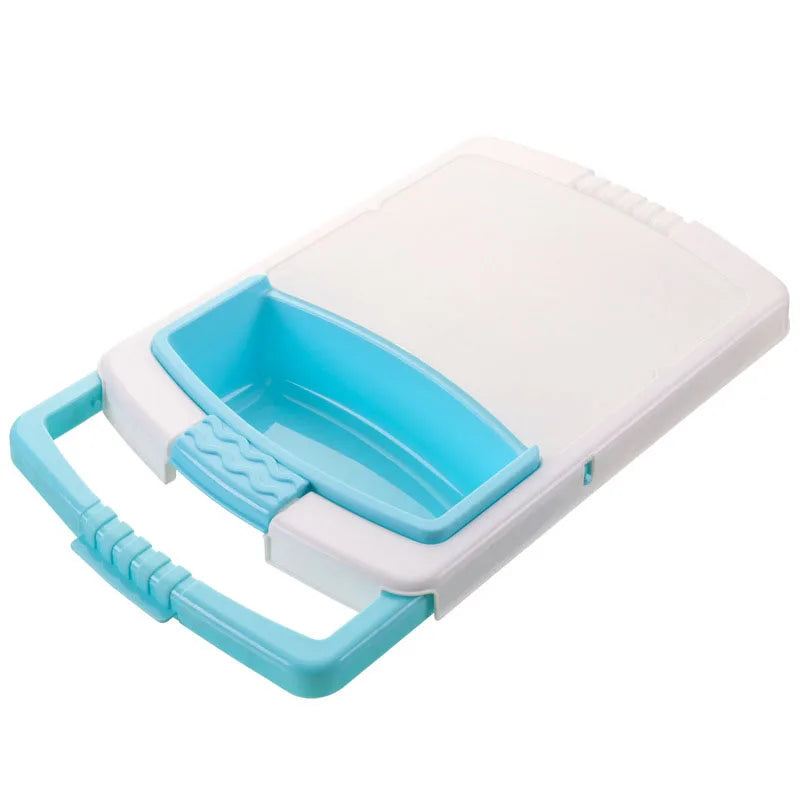 Multifunctional Kitchen Chopping Cutting Board Retractable Sink Sorting Rack Washing Basket Kitchen Organizer