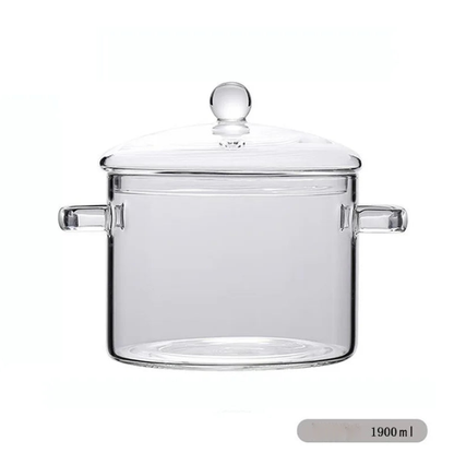 Soup pot health pot high temperature resistant burning pot instant noodle pot household soup pot with lid soup bucket double ear
