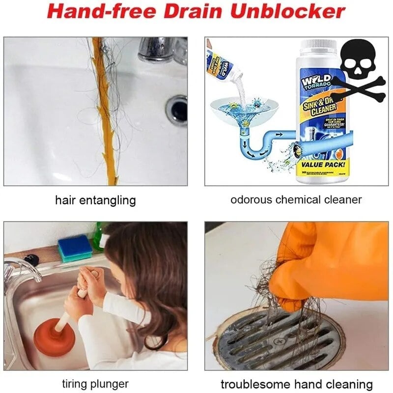 🔥Last Day 49% OFF - 63 Inch Snake Drain Clog Remover