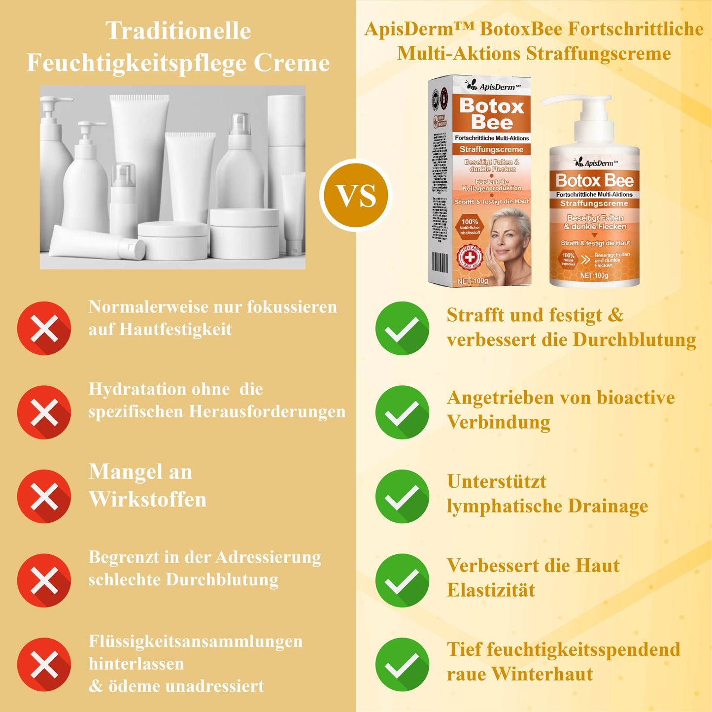 ApisDerm™ BotoxBee Fortschrittliche Multi-Aktions Straffungscreme